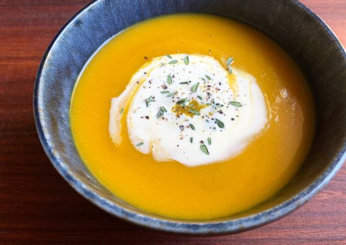 A picture of Pumpkin & Cauliflower Soup.