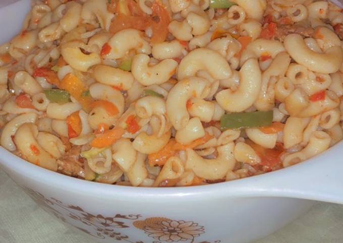 A picture of Vegetable macaroni.