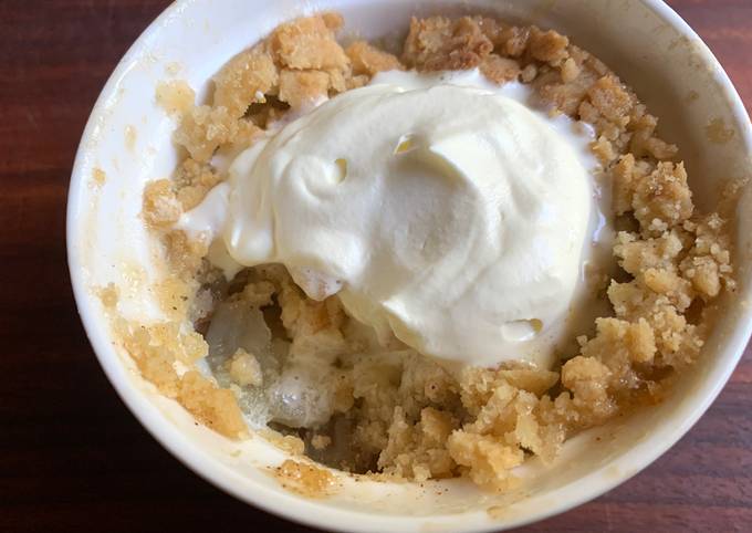 A picture of Apple Crumble Just 4U.