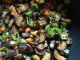 A picture of Egg plant and okra stir fry#4weekschallenge#charityrecipe.