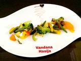 A picture of Stir Fry Veggies..Simple,quick,delicous,nutrious,wholesome meal.