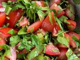 A picture of Simple Tabbouleh / parsley & tomato salad.