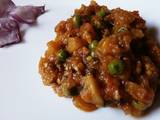 A picture of Roasted Eggplant with peas#weeklyjikonichallenge.