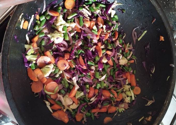 A picture of Vegetable stir fry.