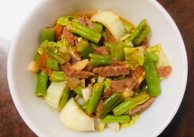 A picture of Spam & Vegetables Stir-Fry.