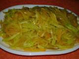 A picture of Sauteed cabbage n carrots.