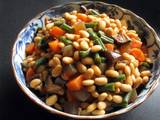 A picture of Simmered Soy Beans & Vegetables.