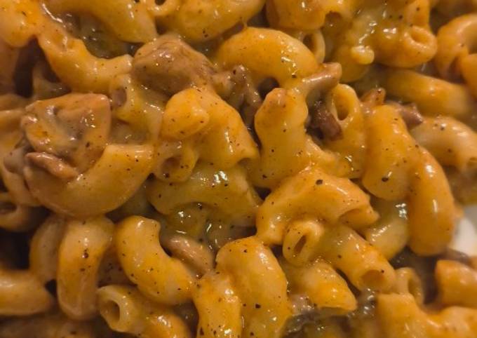 A picture of Spicy Mushroom Pasta.