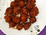 A picture of Spicy Dry Vegetable Manchurian (dhara kitchen recipe).