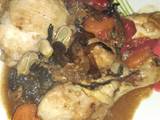 A picture of Wild mushrooms chicken casserole.