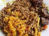 A picture of Pilau Meat Cabbage Mix.