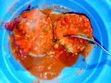 A picture of Potato Cakes with Tomato Sauce Dipping.