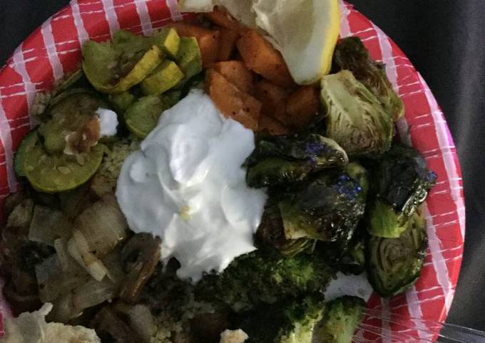 A picture of Roasted vegetable bowl.