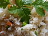 A picture of Ginger vegetable rice.