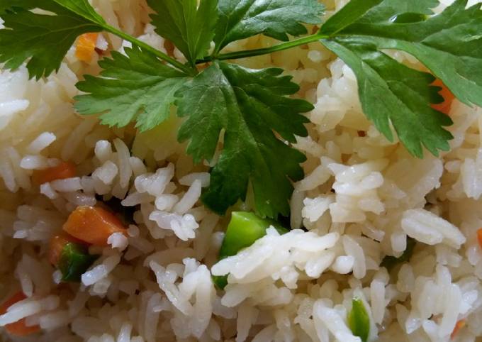 A picture of Ginger vegetable rice.