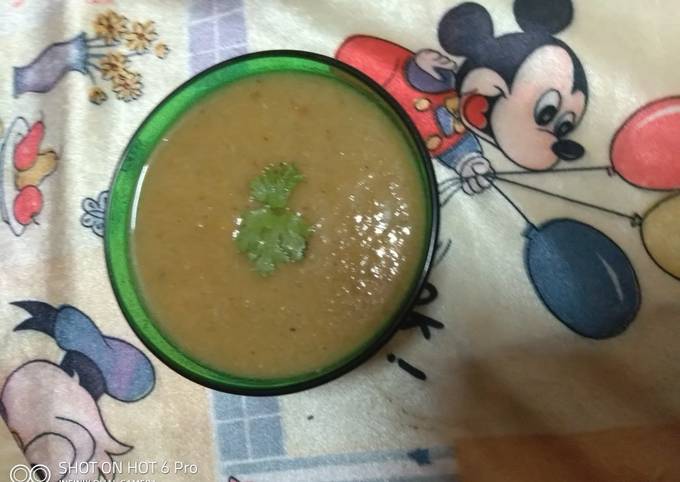 A picture of Vegetables soup#jikonichallenge.