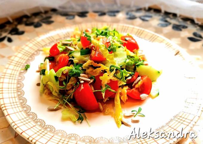 A picture of White cabbage salad.