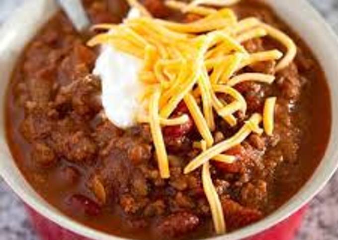 A picture of Chili Recipe(Beef).