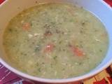 A picture of Creamy Chicken Vegetable Soup.