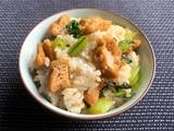 A picture of Choy Sum & Fried Tofu Mazegohan.