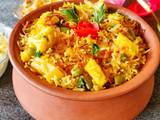 A picture of Vegetable Biryani.