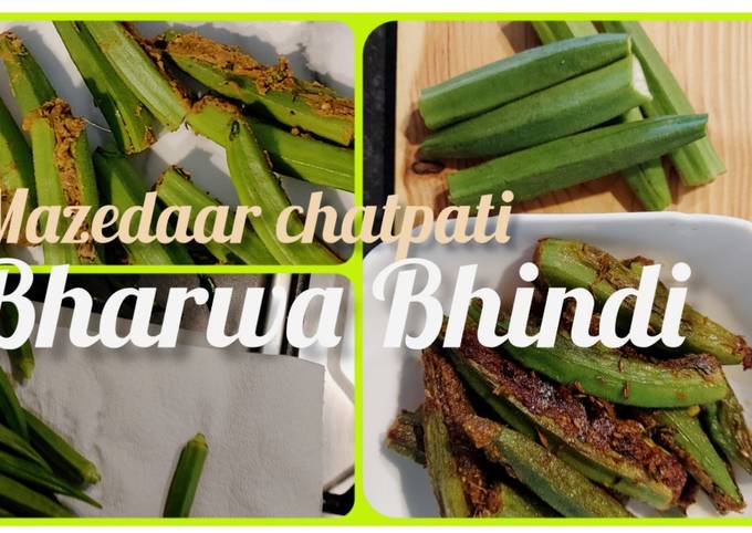 A picture of Bharwa Bhindi / Stuffed Okra Recipe.