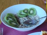 A picture of Porridge with Kiwi.