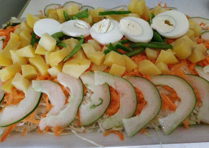 A picture of Simple vegetable salad.