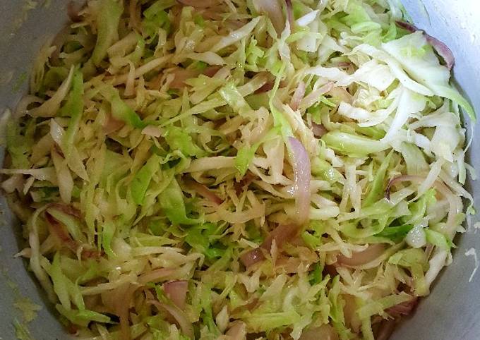 A picture of Onion Cabbage Stir Fry.