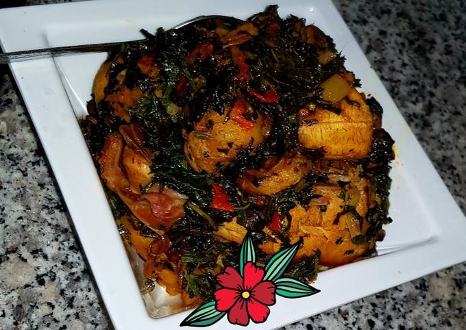 A picture of Plantain Vegetables sauce.