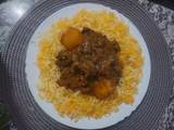 A picture of Beef Biryani.