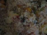 A picture of Title; vegetable rice.