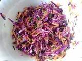 A picture of Red Cabbage Salad.