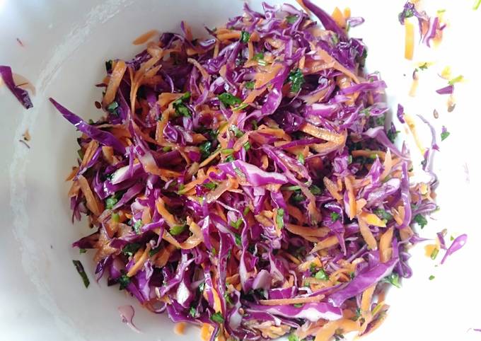 A picture of Red Cabbage Salad.