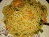 A picture of Vegetable spaghetti😋😋😋.