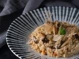 A picture of Creamy Mushroom Risotto with Parmesan.