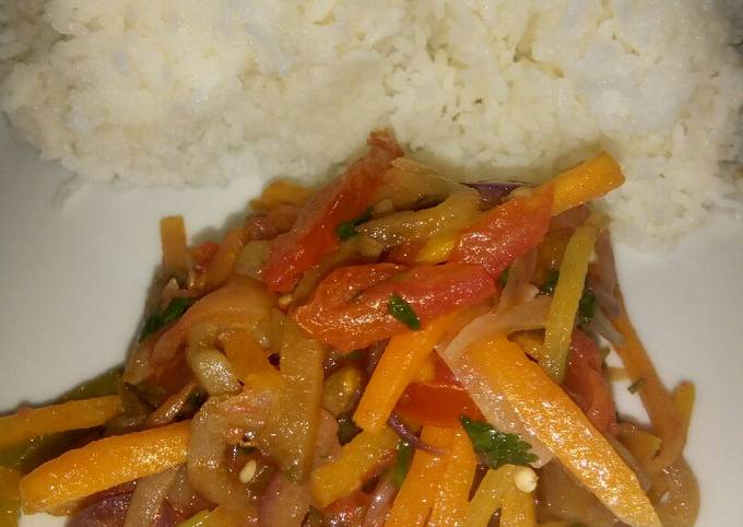 A picture of Vegetable stir fry.