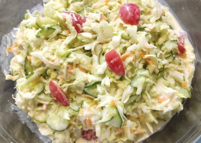 A picture of My Version of Coleslaw.