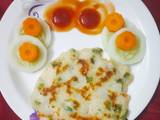 A picture of Vegetables crispy Semolina pancakes.