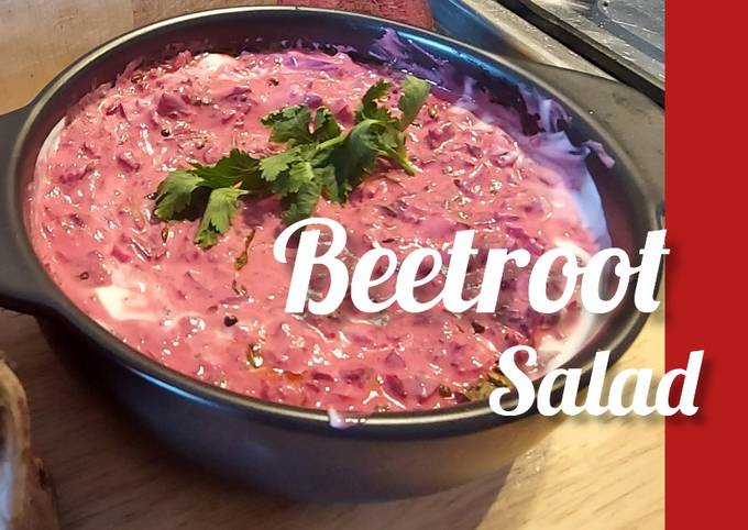 A picture of Interesting Beetroot Salad/Raita.