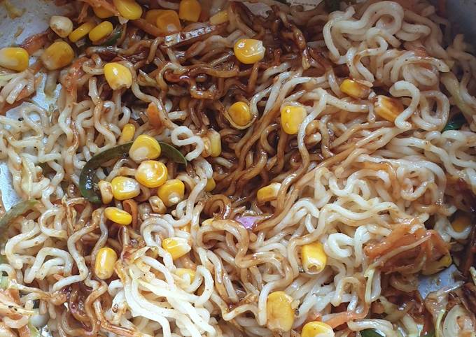 A picture of Vegetable Noodles#Staplefoodrecipecontest#4weekchallenge.