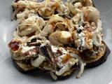 A picture of Energy-saving Air-fryer aubergine, feta and mushroom Roast.