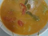 A picture of Vegetable sambhar.