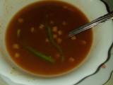 A picture of Spicy tomato soup.