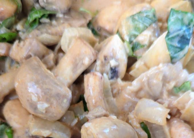 A picture of Mushroom stroganoff (vg).