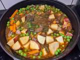 A picture of Sweet potato coconut mushroom stew.