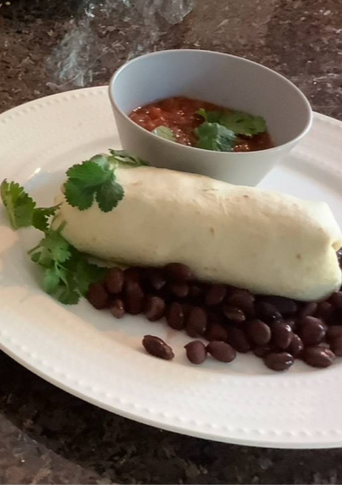 A picture of Best Ever Simple Breakfast Burrito.