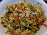 A picture of Egg & vegetable stir fried rice.