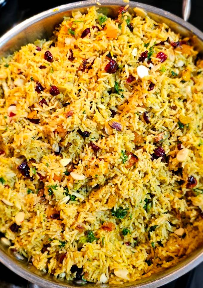 A picture of Jeweled Persian Rice Pilaf.