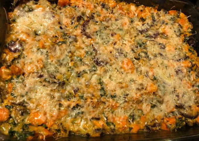 A picture of Vegetable bake.